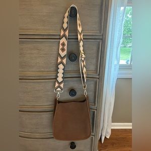 Vegan leather Crossbody bag with adjustable camera strap